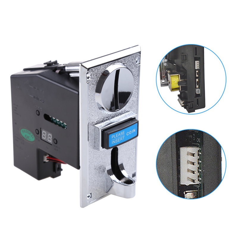 Arcade Vending & Laundry Revenue - Multi Coin Acceptor Selector Slot for