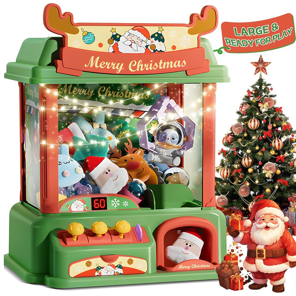 Christmas Claw Machine For Kid - مراجعة Arcade Vending & Laundry Revenue وسعره
