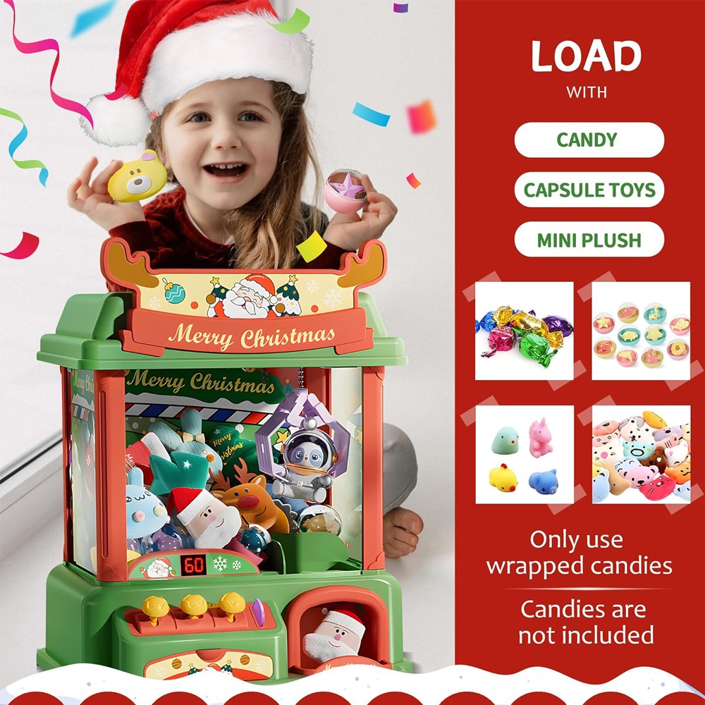 Christmas Claw Machine For Kid - مراجعة Arcade Vending & Laundry Revenue وسعره