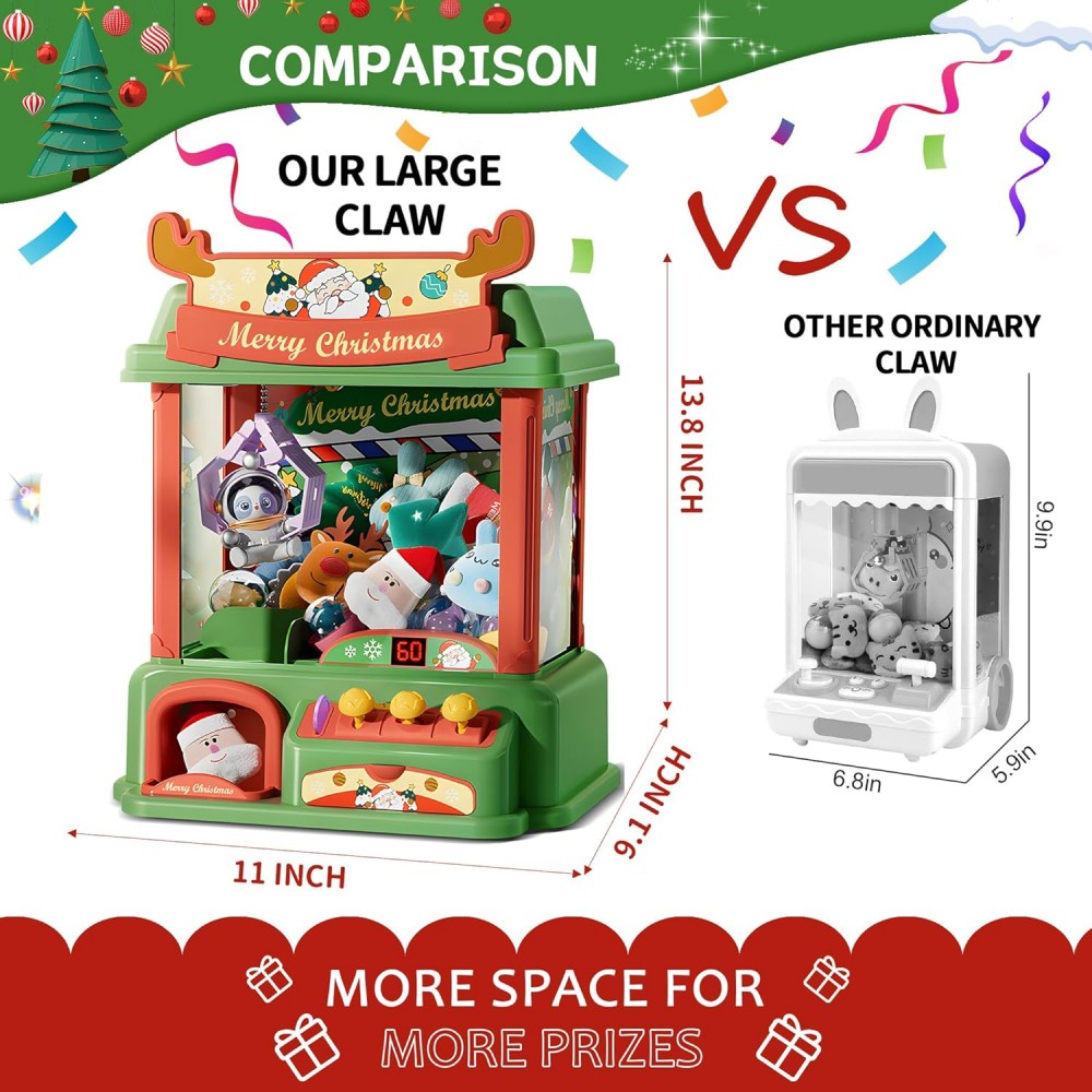 Christmas Claw Machine For Kid - مراجعة Arcade Vending & Laundry Revenue وسعره