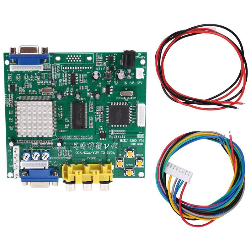A45U 3X GBS8200 CGA/EGA/YUV/RG - مراجعة Usb Game Board Jamma وسعره