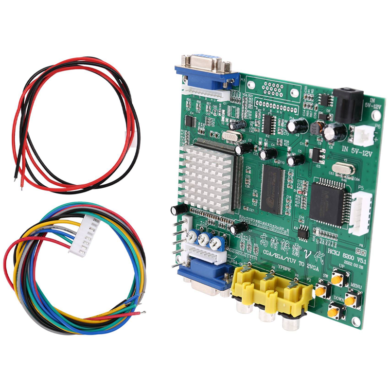 ABGN 5X GBS8200 CGA/EGA/YUV/RG - مراجعة Usb Game Board Jamma وسعره