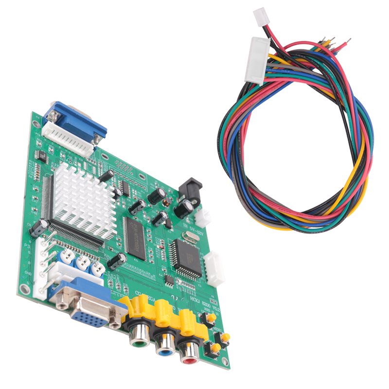 GBS8200 CGA/EGA/YUV/RGB To VGA - مراجعة Usb Game Board Jamma وسعره