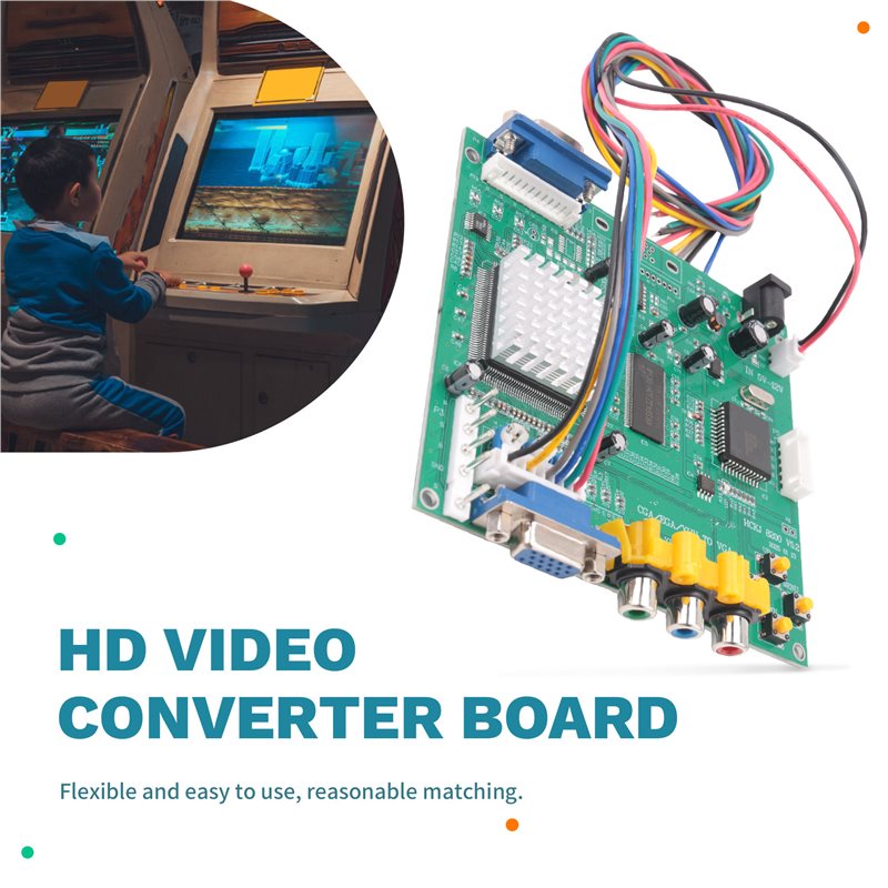 GBS8200 CGA/EGA/YUV/RGB To VGA - مراجعة Usb Game Board Jamma وسعره