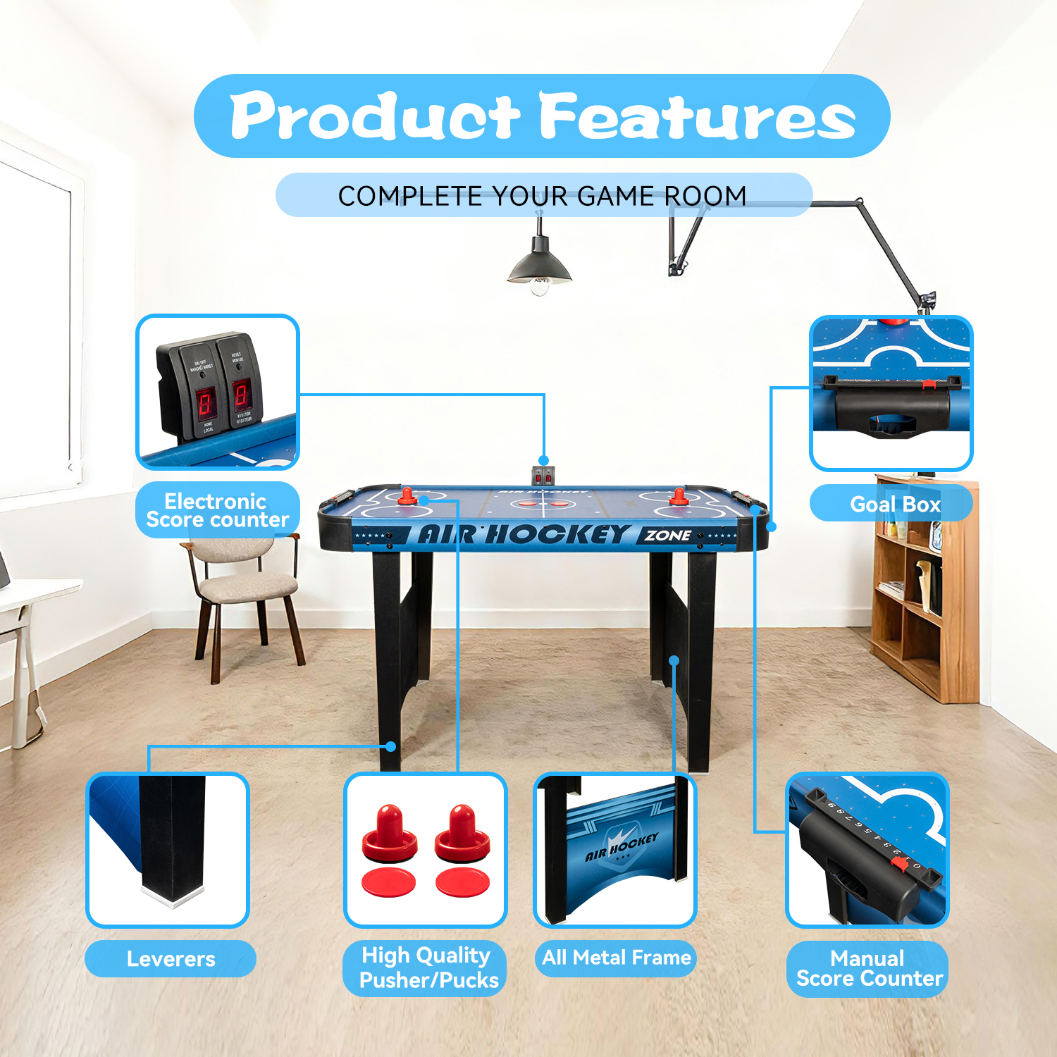 Wholesale Air Hockey Table 4FT - مراجعة Air Hockey Table وسعره