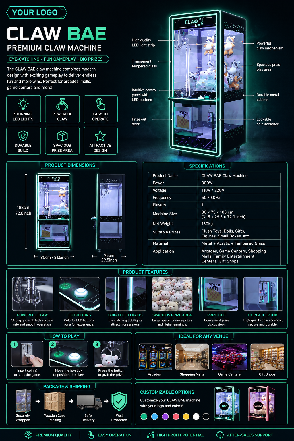 Black Claw Machine Modern Arca - مراجعة Arcade Vending & Laundry Revenue وسعره