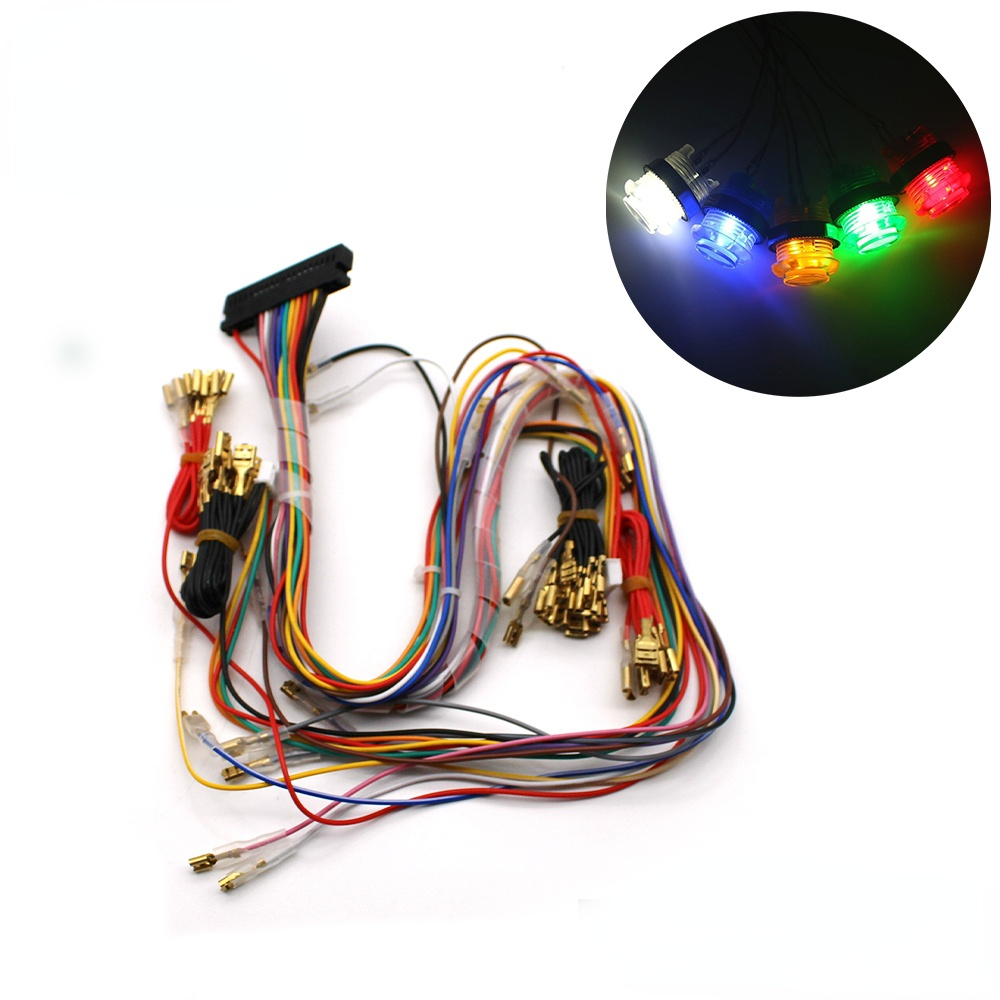 Arcade 40 Pin Cabinet Wire Har - مراجعة Arcade Button Pcb وسعره
