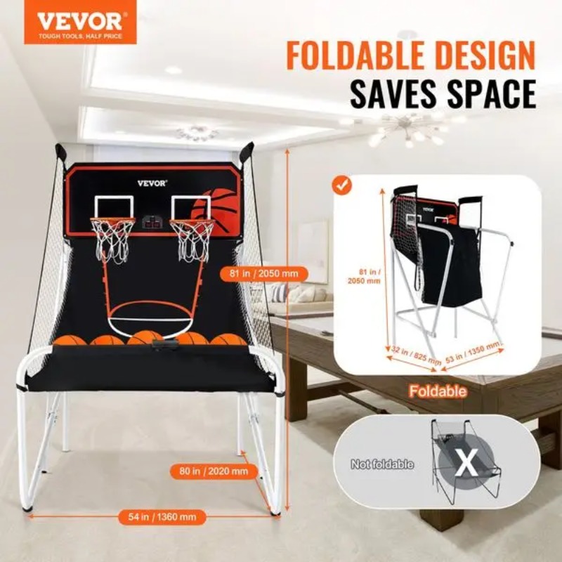 【Hot Item】Foldable Basketball  - مراجعة Basketball Arcade Game وسعره