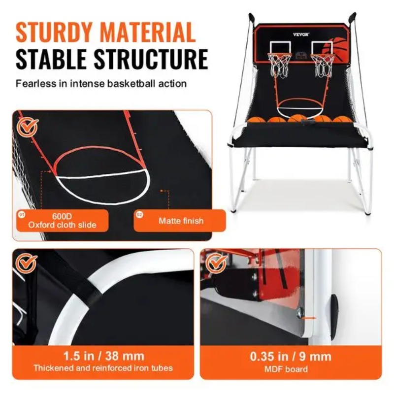【Hot Item】Foldable Basketball  - مراجعة Basketball Arcade Game وسعره