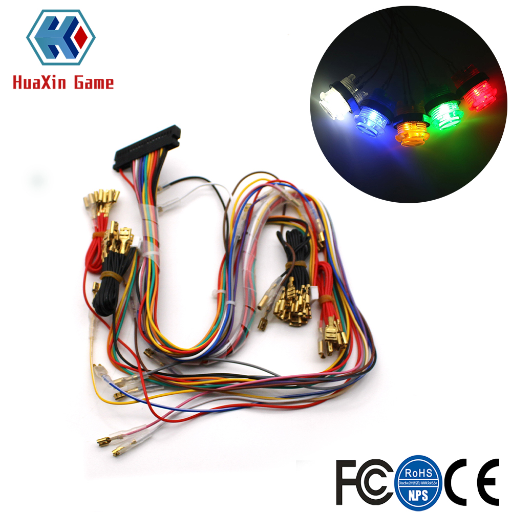 Arcade 40 Pin Cabinet Wire Har - مراجعة Arcade Button Pcb وسعره