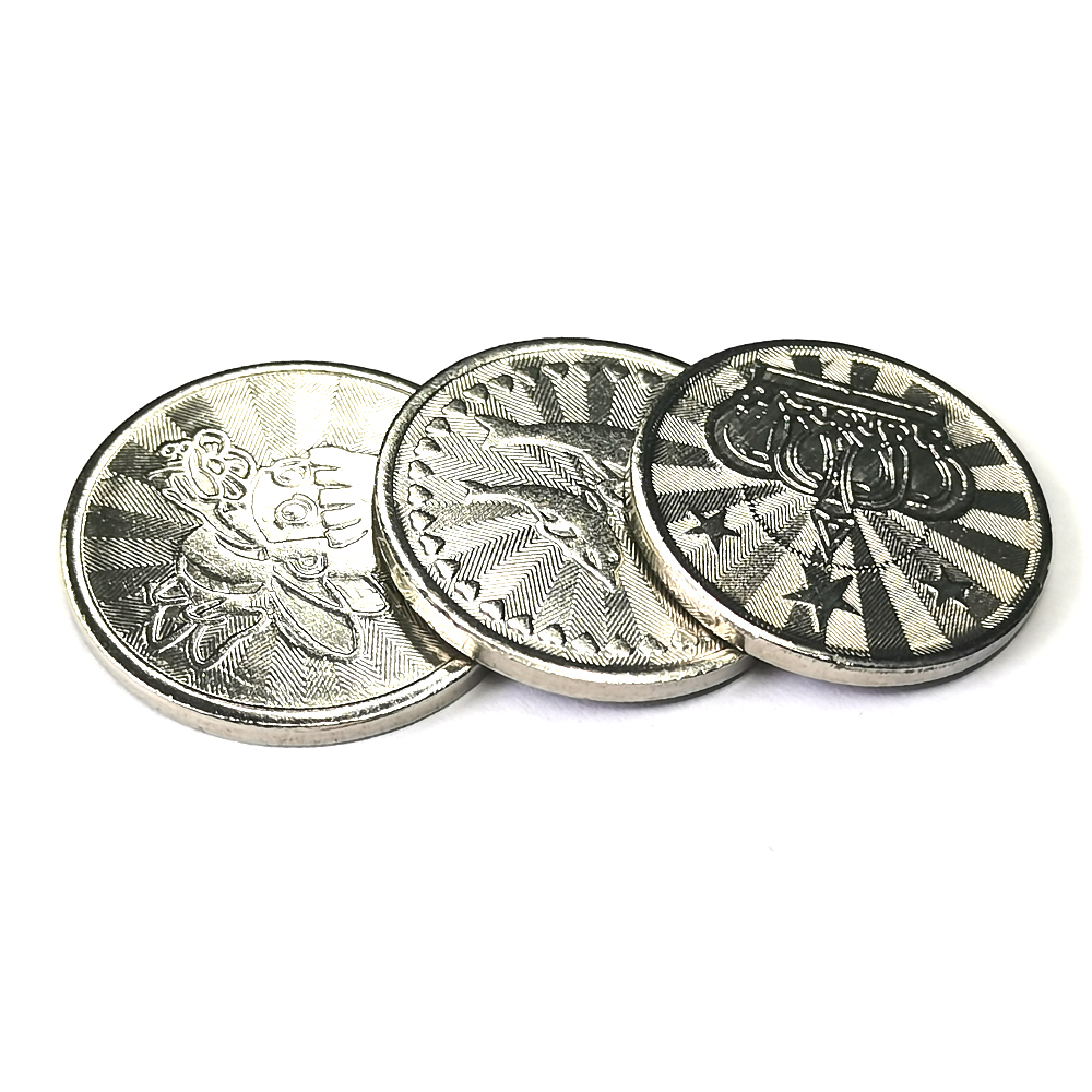 100PCS  Coins Tokens Stainless - مراجعة Arcade Ticket Machine وسعره