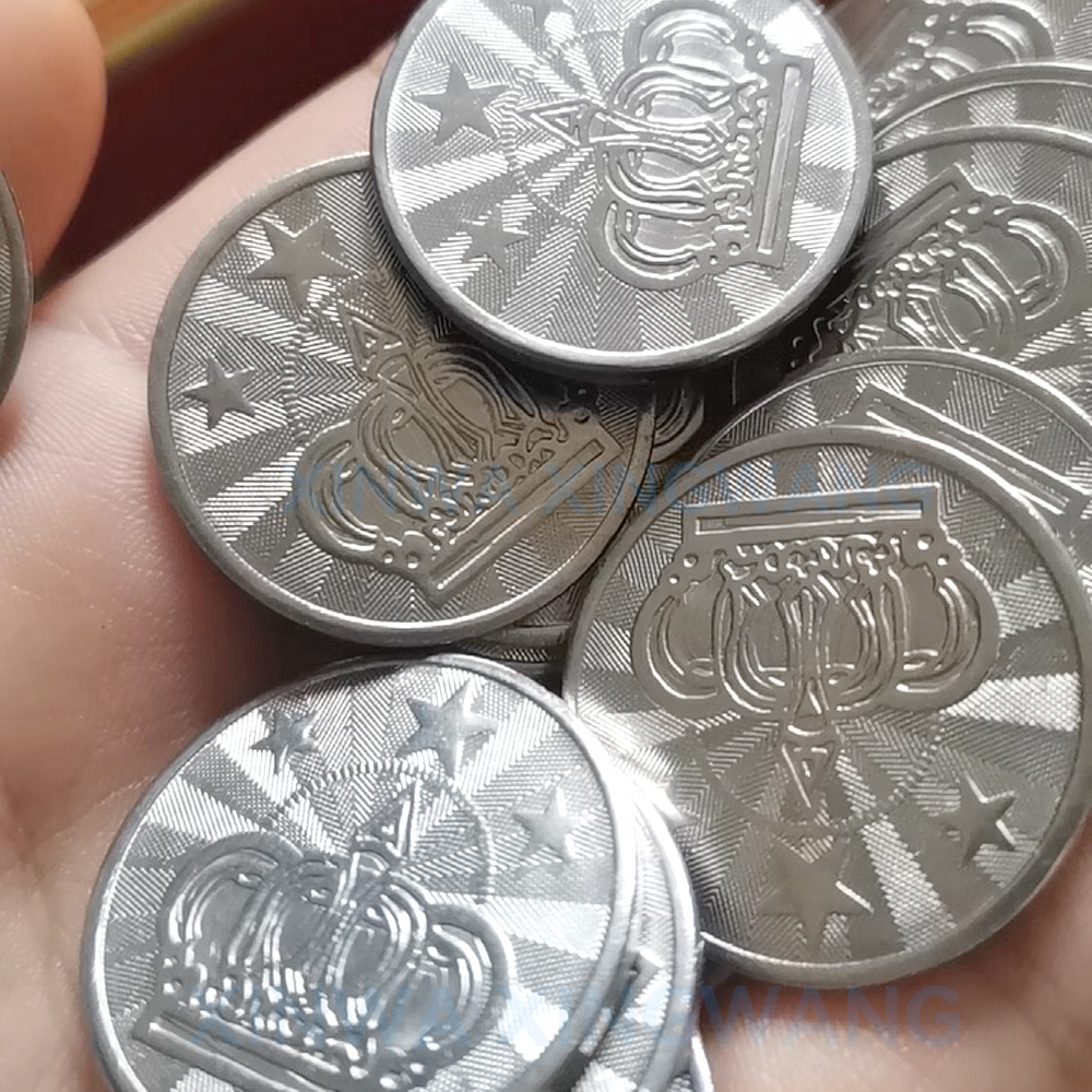 100PCS  Coins Tokens Stainless - مراجعة Arcade Ticket Machine وسعره