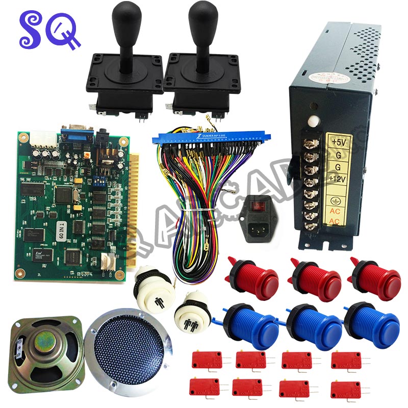 Classical JAMMA arcade game 60 - مراجعة Arcade Button Pcb وسعره