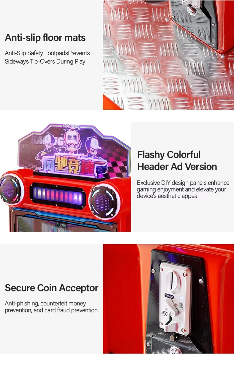 Commercial Plastic Racing Car  - مراجعة Arcade Game Coin وسعره