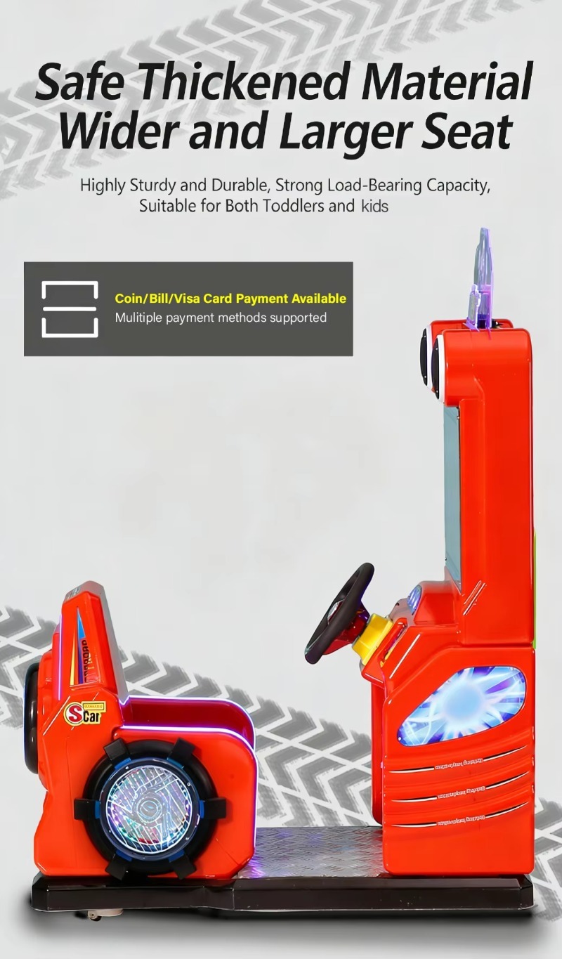 Commercial Plastic Racing Car  - مراجعة Arcade Game Coin وسعره