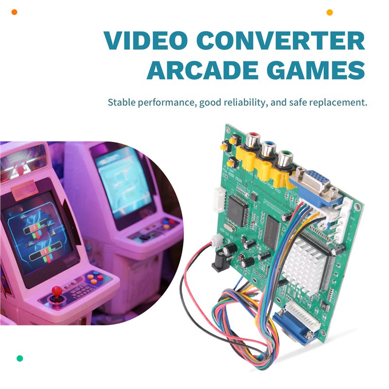 ABKN-GBS8200 CGA/EGA/YUV/RGB T - مراجعة Usb Game Board Jamma وسعره